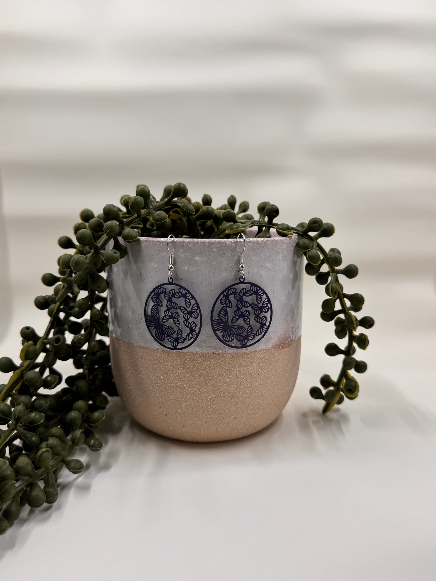 Butterfly Garden - Navy Blue