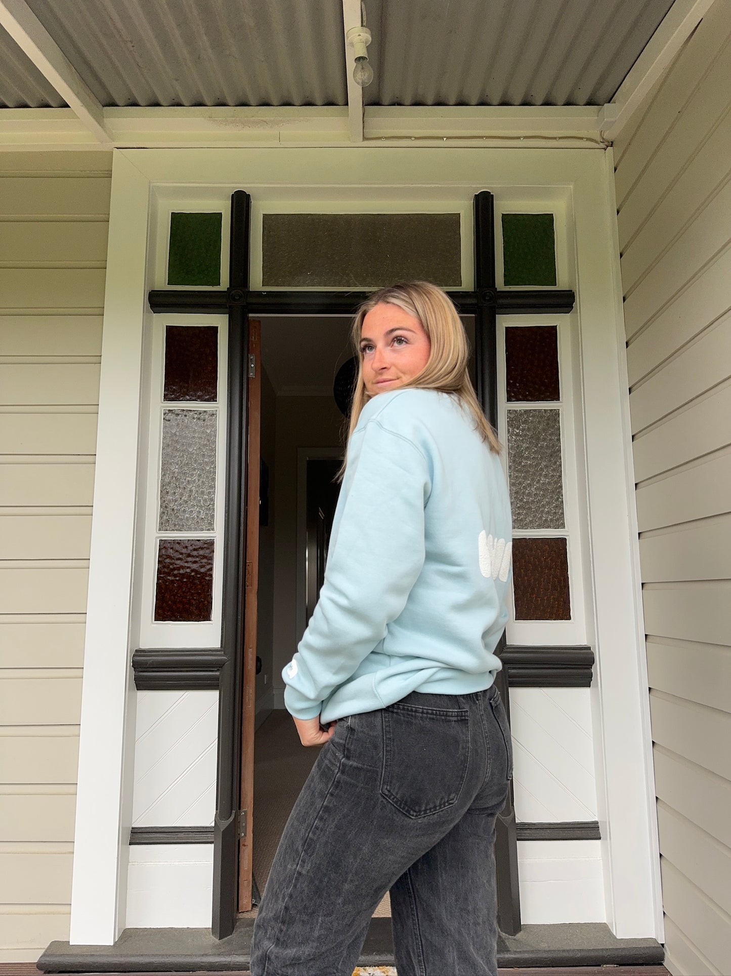 Phie Crew Neck - Sky