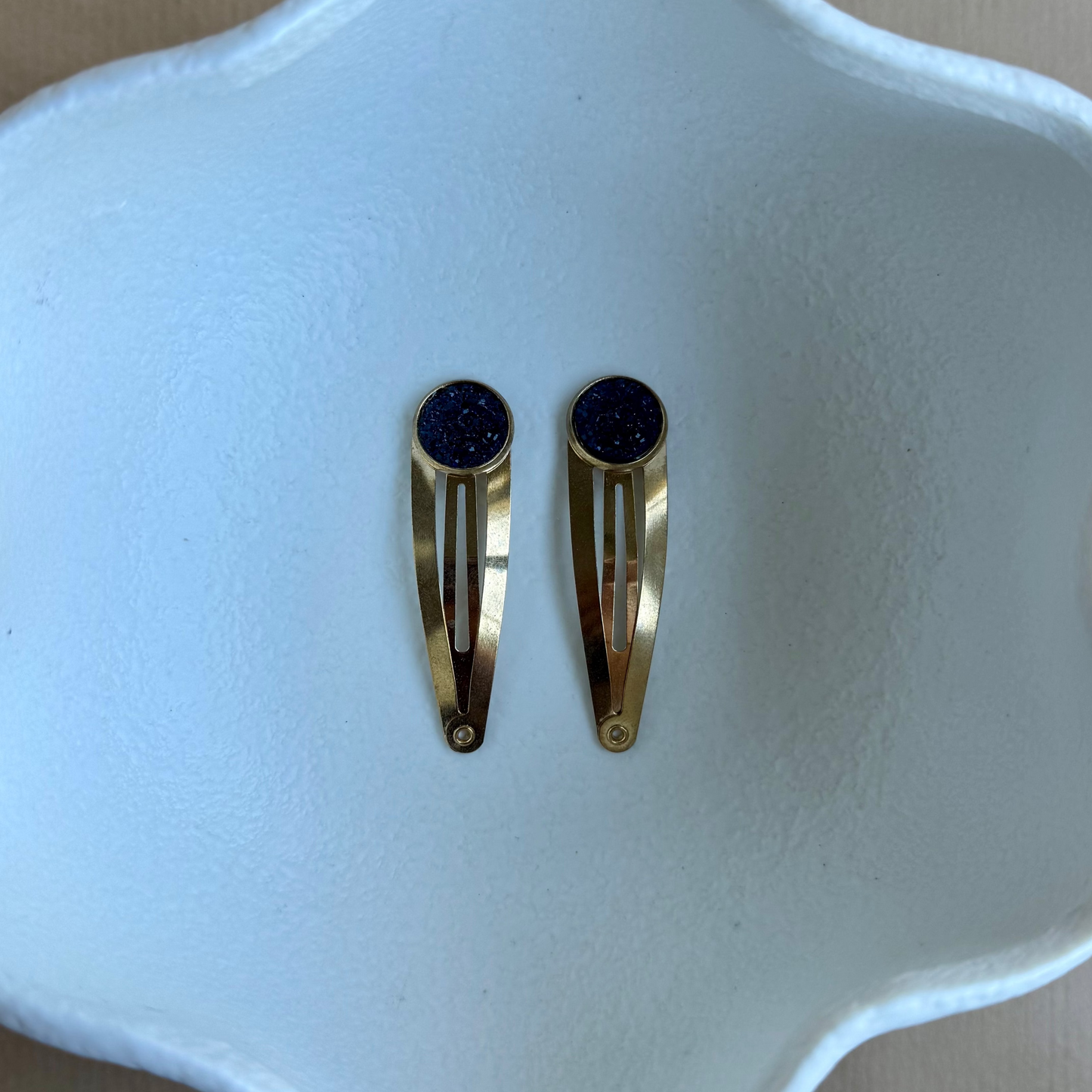 gold hair clips
