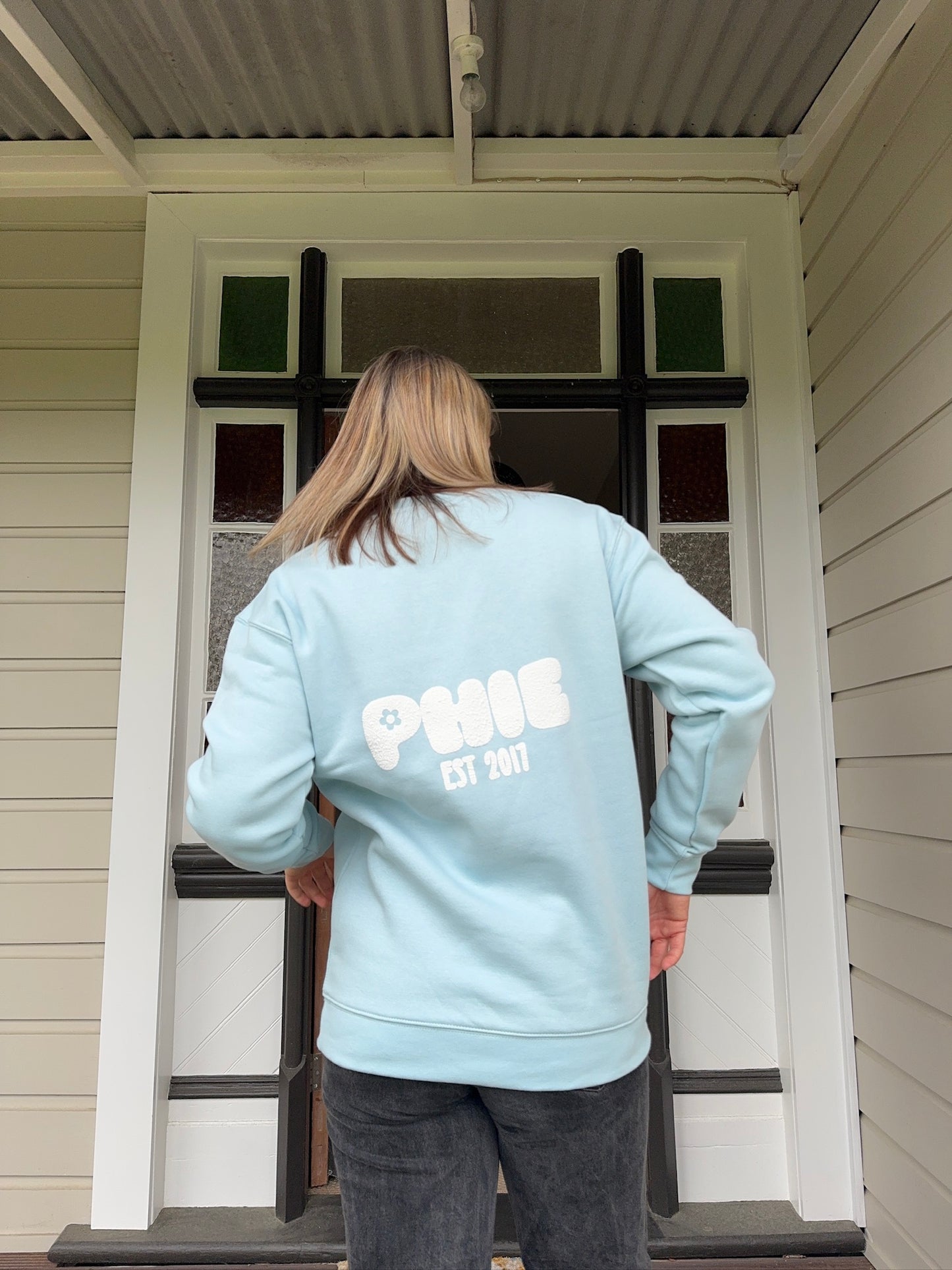 Phie Crew Neck - Sky