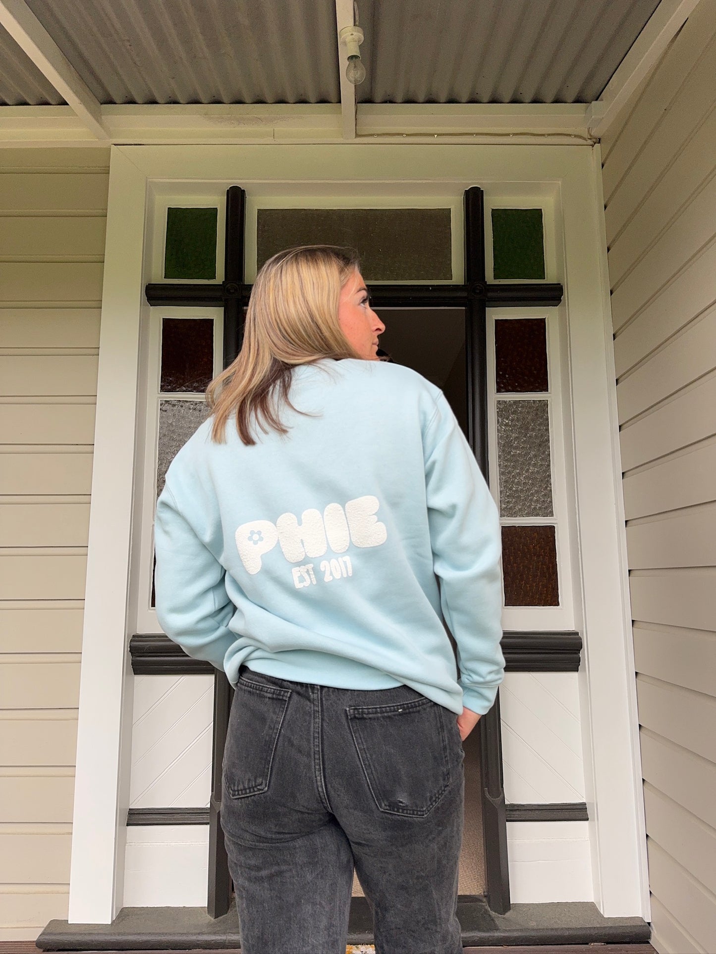 Phie Crew Neck - Sky
