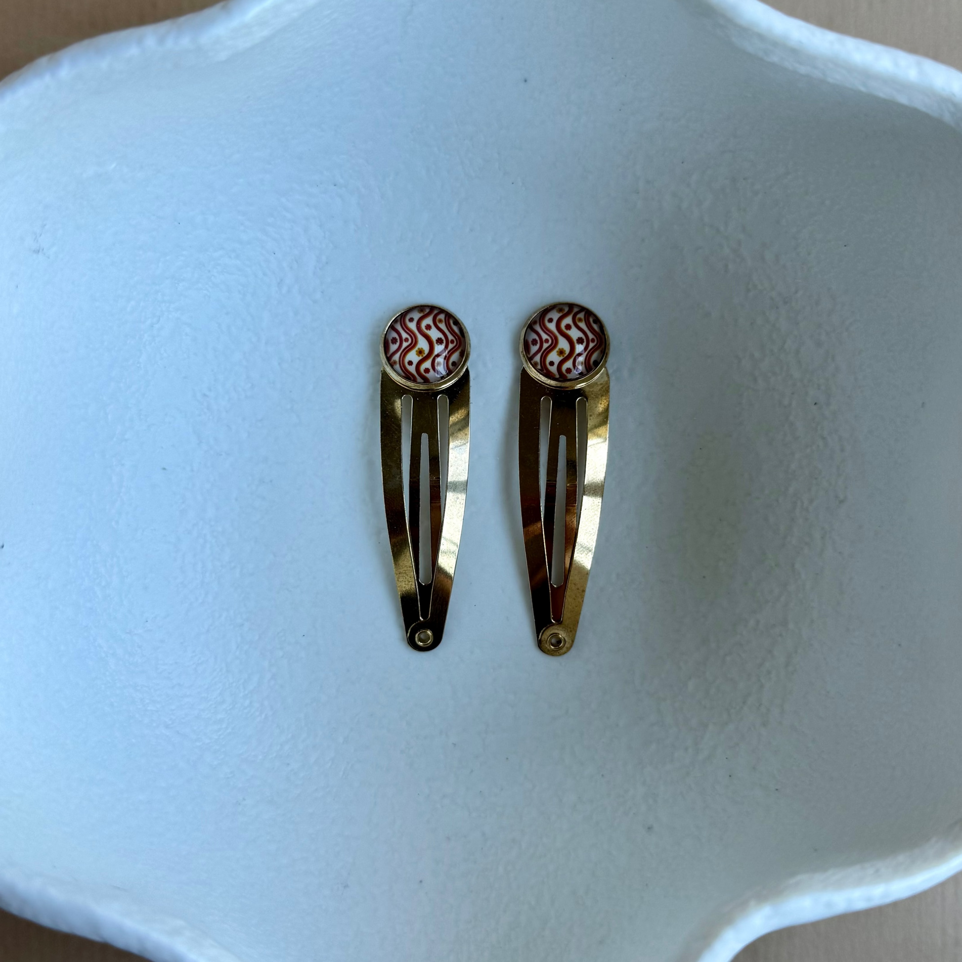 gold hair clips
