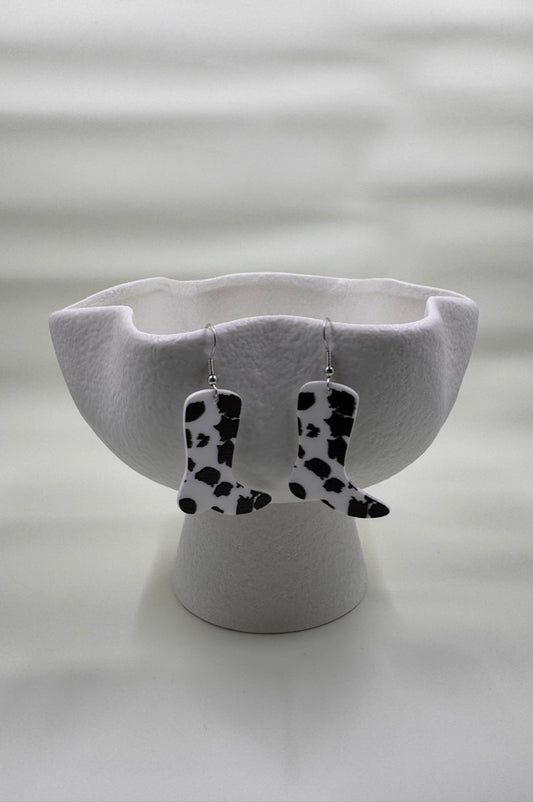 Cowboy Boots - Cow Print