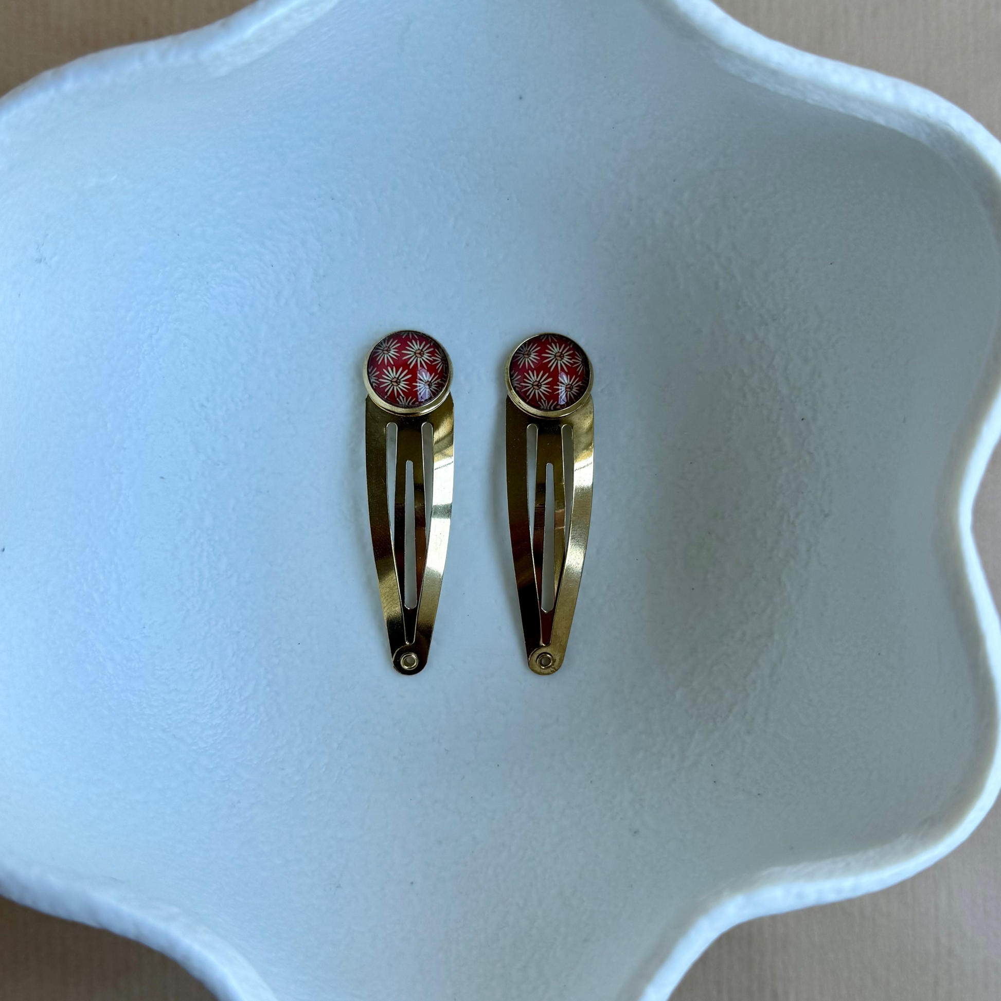 gold hair clips