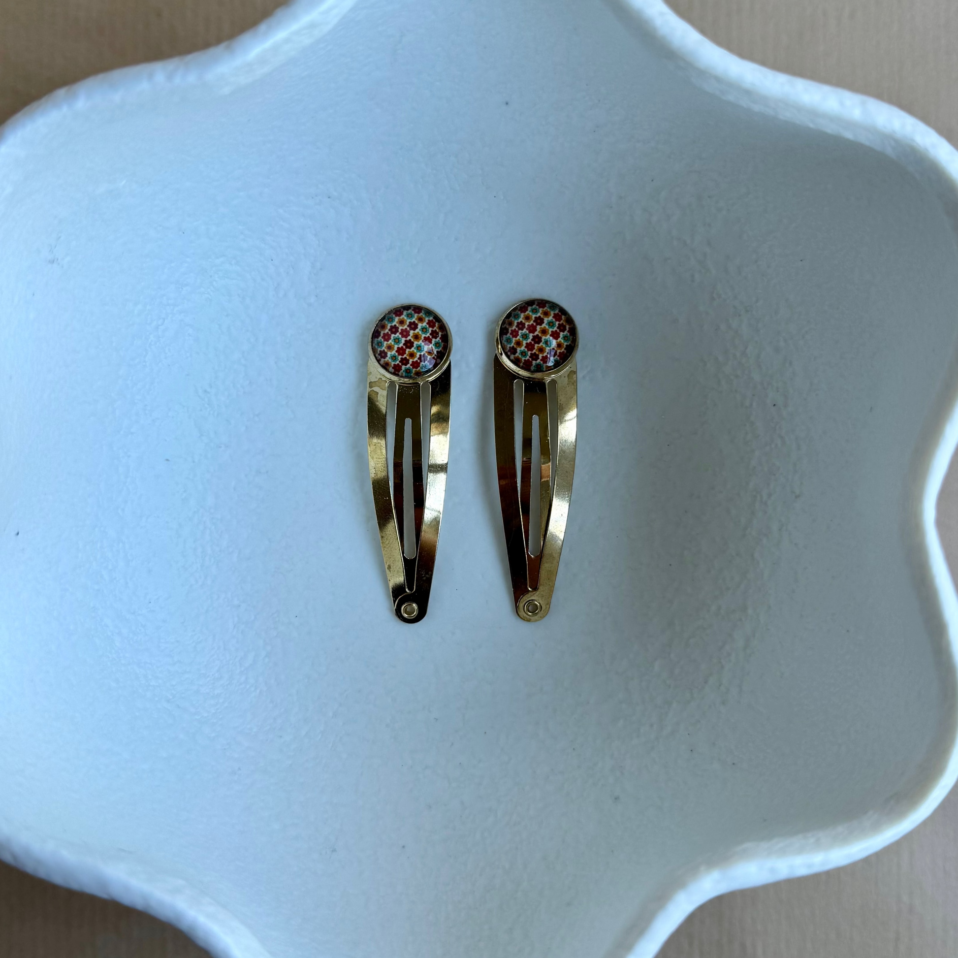 gold hair clips