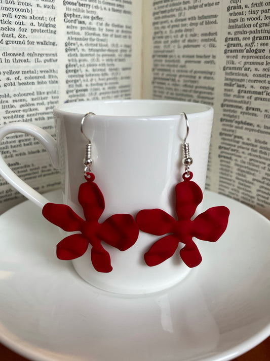 Crinkled Flowers - Red