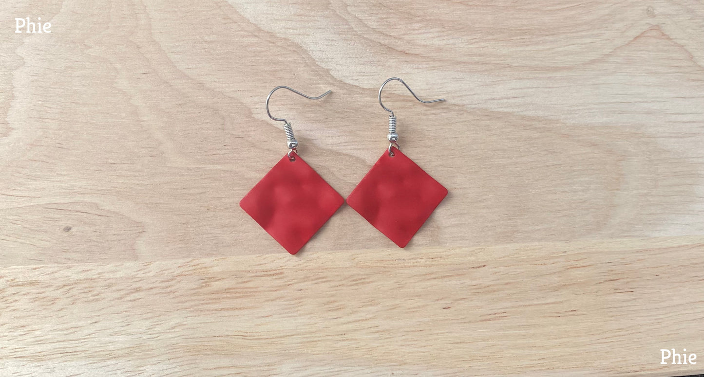 Dented Square - Red