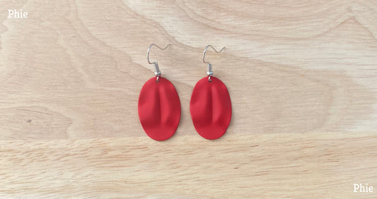 Dented Oval - Red